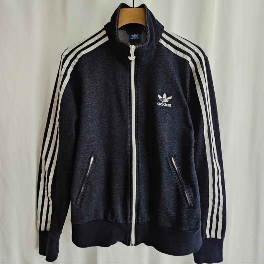 Adidas Blue & White Track Jacket - Picture 2 of 16